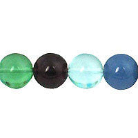 Multicolor Quartz Round Beads, 16-Inch Strand, Beads for Jewelry Making