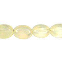 Pineapple Quartz Flat Oval
