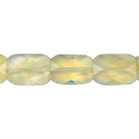 Pineapple Quartz Faceted Rectangle