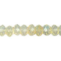 Pineapple Quartz Faceted Rondelle