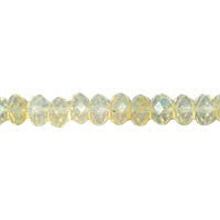 Pineapple Quartz Faceted Rondelle