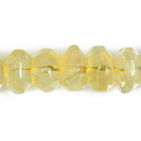 Pineapple Quartz Rondelle Nugget Beads, 16-Inch Strand, Beads for Jewelry Making