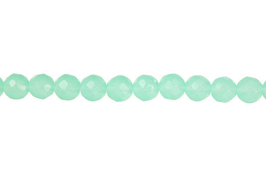Amazonite Quartz Round Faceted Beads, 16-Inch Strand, Beads for Jewelry Making