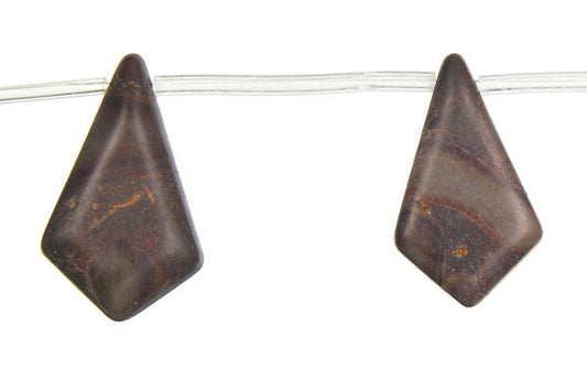 Golden Jasper Diamond Briolette Beads, 16-Inch Strand, Beads for Jewelry Making