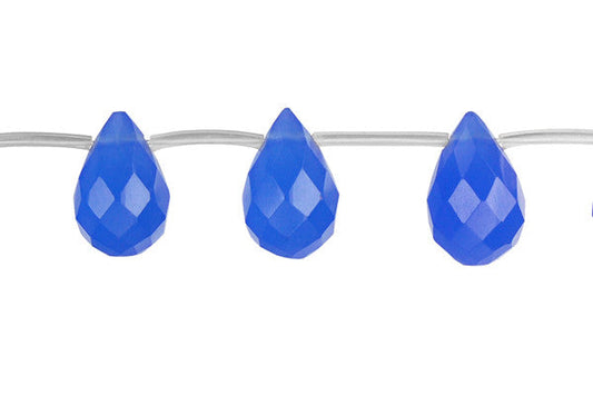 Blue Quartz Faceted Briolette