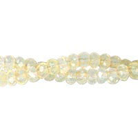 Pineapple Quartz Faceted Rondelle