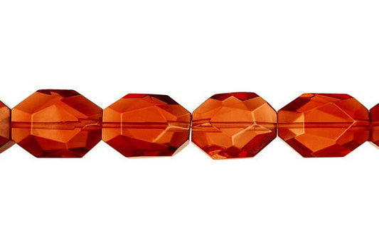 Amber Quartz Super Faceted Nugget