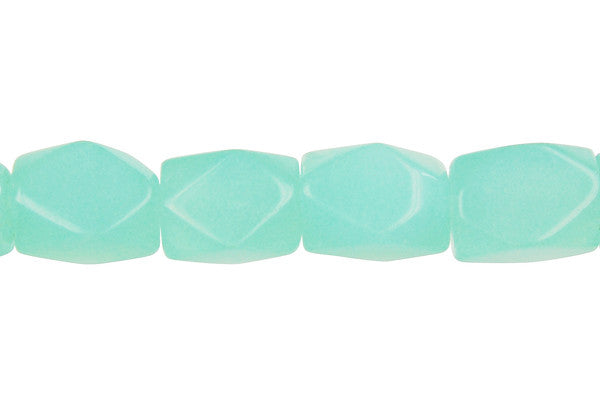 Amazonite Quartz Glass Nugget Faceted Beads, 16-Inch Strand, Jewelry Making Supplies