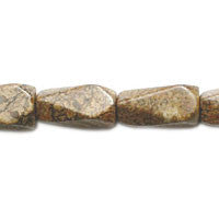 Picasso Jasper Diamond Nugget Pendant Beads - 10x20mm - 16-inch - unbranded Picasso Jasper pendant for jewelry making