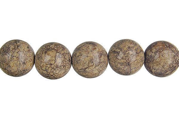 Picasso Jasper Round Beads, 16-Inch Strand, Beads for Jewelry Making
