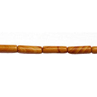 Wood Jasper Tube Beads, 16-Inch Strand, Jewelry Making Supplies