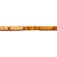 Wood Jasper Square Tube Beads, 16-Inch Strand, Jewelry Making Supplies
