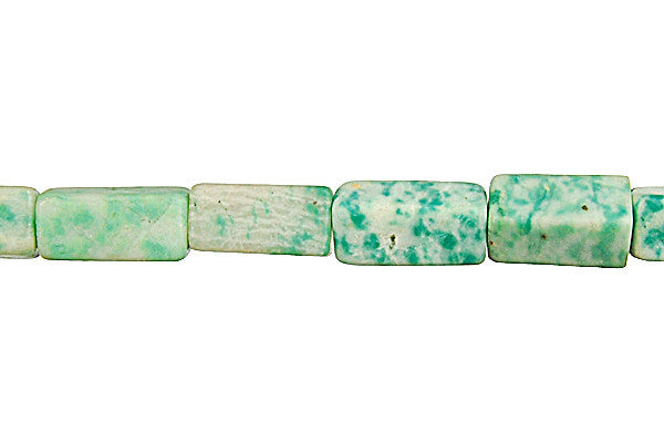 Tree Agate Square Tube Beads, 16-Inch Strand, Jewelry Making Supplies