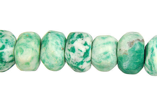 Tree Agate Machine Faceted Rondelle Beads