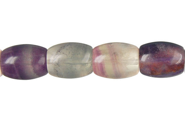 Fluorite Drum Beads