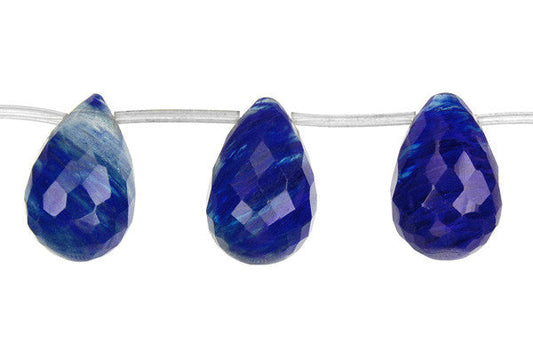 Blueberry Quartz Faceted Briolette