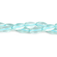 Aqua Quartz Rice Beads, 16-Inch Strand, Beads for Jewelry Making