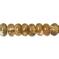 Coffee Quartz Rondelle Beads, 16-Inch Strand, Beads for Jewelry Making
