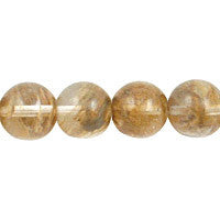 Coffee Quartz Round Beads, 16-Inch Strand, Beads for Jewelry Making