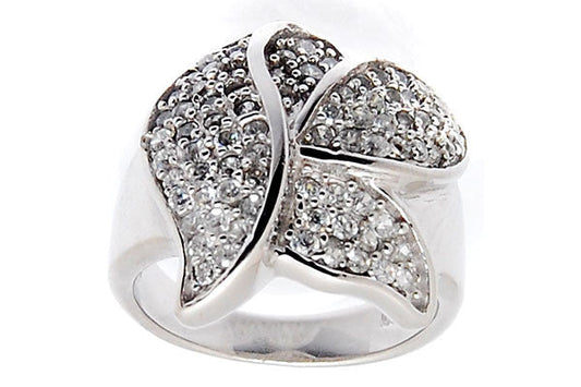 Sterling Silver CZ Paved Ring Style (la101)