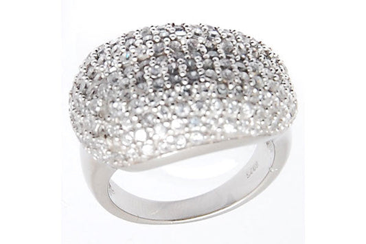 Sterling Silver CZ Paved Ring Style (la105)