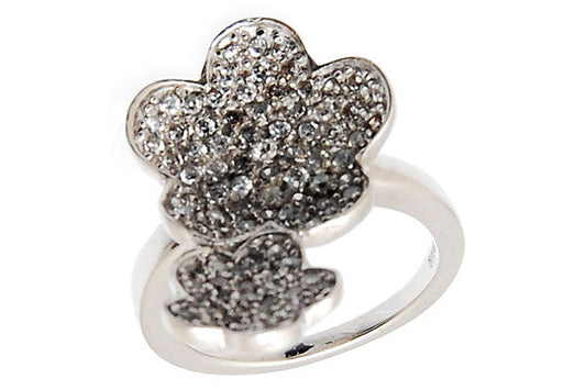 Sterling Silver CZ Paved Ring Style (la84)