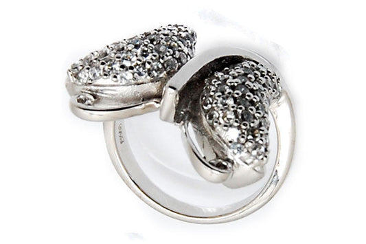 Sterling Silver CZ Paved Ring Style (la94)