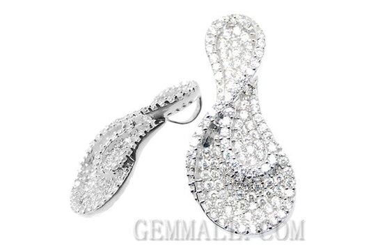 Sterling Silver CZ Paved Pendant Style (rhp0035)