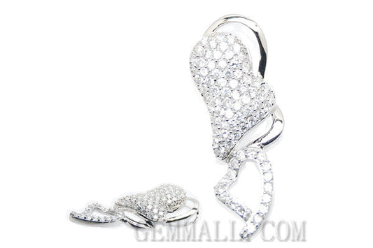 Sterling Silver CZ Paved Pendant Style (rhp0036)