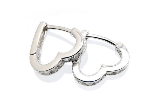 Sterling Silver CZ Paved Earrings Style (zy154)